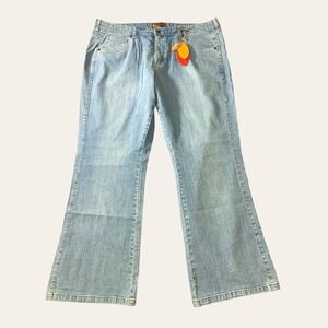Lee Jeans Womens 22 (40x31) Flare High Rise One‎ True Fit Slimming Denim NWT